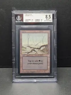 Swamp (V1) - Vintage MTG Limited Edition - Alpha 1993 - BGS 8.5 NM-MT - Image 1