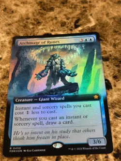 ARCHMAGE OF RUNES Magic MTG Foundations Extended Art Foil - Image 1