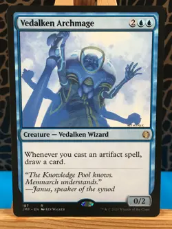 MTG - Vedalken Archmage. Jumpstart. Rare - Blue Creature - Vedalken Wizard. - Image 1