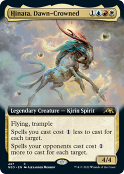Hinata, Dawn-Crowned - Extended Art Light Play, English Magic the Gathering MTG - Image 1