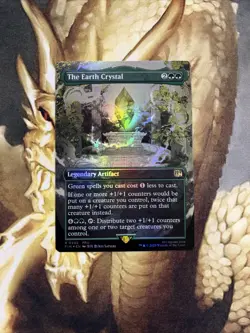 The Earth Crystal Mtg Final Fantasy Borderless Holo 342 Rare Lp - Image 1