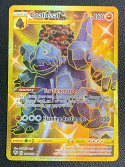 Coalossal 198/189 Darkness Ablaze Gold Secret Rare Pokemon TCG Card NM - Image 1
