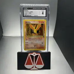 Moltres 1999 Pokemon Fossil Unlimited #12 Holo Rare CGC 9 - Image 1