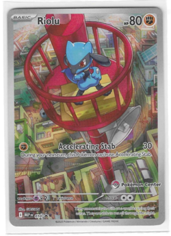 Riolu MEP 010 Pokemon Center STAMPED Black Star Promo - Mega Evolution - TCG NM - Image 1