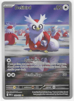 Delibird 152/132 Mega Evolution Illustration Rare Card NM- Clean! Pokemon - Image 1