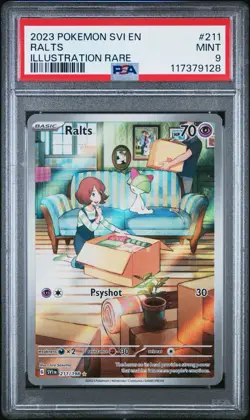 Pokemon Ralts 211/198SV01 Holo PSA 9 Mint Scarlet & Violet Base Set - Image 1