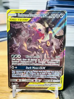 FULL ART Umbreon & Darkrai GX ULTRA RARE Tag Team SM241 Pokemon Holo Promo - LP - Image 1