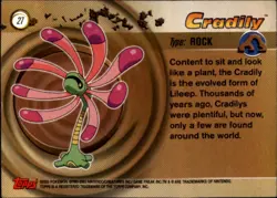 2003 Topps Pokemon Advanced #27 Cradily - Image 2