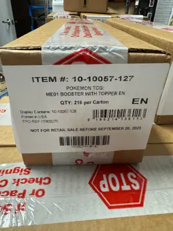 Pokemon ME01 Mega Evolution Enhanced Booster Box Case Sealed - Image 1