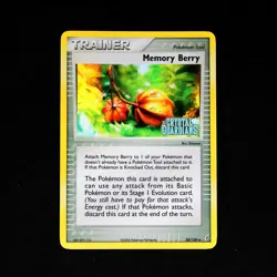 2008 Pokemon - Memory Berry Trainer 80/100 EX Crystal Guardians Holo Stamped LP - Image 1