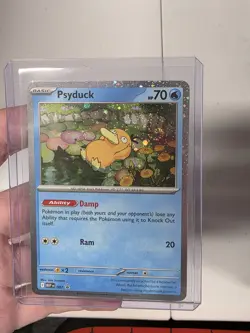 Pokemon TCG Psyduck MEP 007 Mega Evolution Pokemon Blister Promo Swirl - Image 1