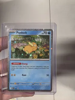 Pokemon TCG Psyduck MEP 007 Mega Evolution Pokemon Blister Promo Swirl - Image 3