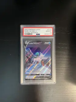2022 POKEMON SWSH FA/IR Ice Rider Calyrex V Astral Radiance TG14/TG30 GEM MT 10 - Image 1