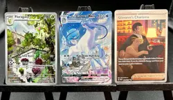 2021 2023 Pokemon Ice Rider Calyrex Vmax Giovanni’s Charisma, Floragato - Image 1