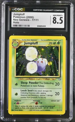 CGC 8.5 Jumpluff 2000 Neo Genesis 7/111 Holo Pokemon Card - Image 1