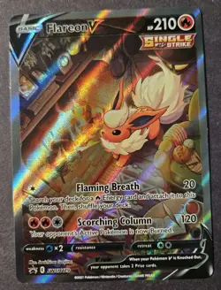 Flareon V SWSH179 Sword & Shield Black Star Promo Holo Pokemon Card NM/Mint - Image 1
