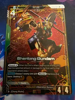 Gundam Card Game - Newtype Rising - GD01-029 R+ - Shenlong Gundam - Alt Art - Image 1