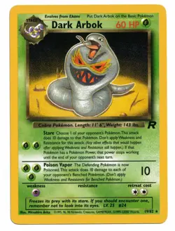 Pokemon Card: Dark Arbok 19/82 Team Rocket Set Rare! NM - Image 1