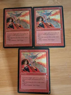 Magic the Gathering Ice Age Pyroblast Card Lightly Played - Set Of 3. - Image 1