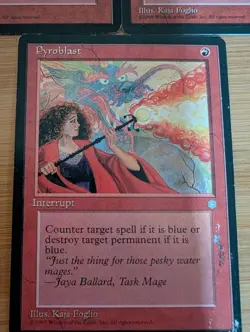 Magic the Gathering Ice Age Pyroblast Card Lightly Played - Set Of 3. - Image 4