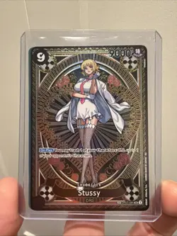 Stussy SR OP07-085 SP Parallel A Fist of Divine Speed ONE PIECE Card Japanese NM - Image 1