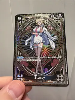 Stussy SR OP07-085 SP Parallel A Fist of Divine Speed ONE PIECE Card Japanese NM - Image 2