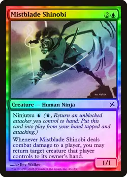 Mistblade Shinobi FOIL Betrayers of Kamigawa PLD Blue Common CARD ABUGames - Image 1