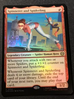 Spinneret And Spiderling - Foil - SPM - MTG - EN - NM - 0094 - Image 1