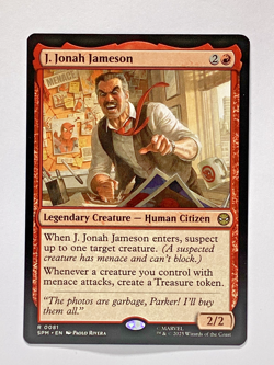 MTG Magic Marvel's Spider-Man SPM J. Jonah Jameson #81 Legendary Creature Rare - Image 1