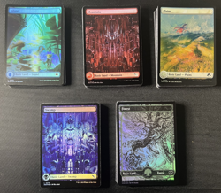 MTG 100 Foil Full Art Basic Lands Lot 20 of Each Color DSK MKM BLB MH3 OTJ NM - Image 1