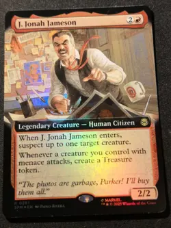 J. Jonah Jameson - Foil - Extended Art - SPM - MTG - EN - NM - 0261 - Image 1