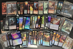 MTG Lot 108 All Foil Token Cards Mixed Sets MH2 MH3 MKM Treasures Food Clues NM - Image 1