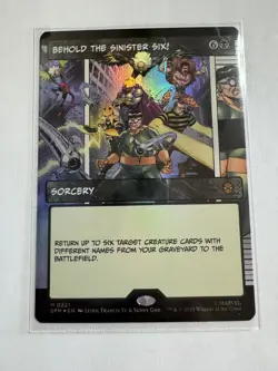 MTG - Behold the Sinister Six! Borderless Foil - Marvel's Spider-Man #221 - Image 1