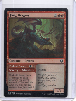 Fang Dragon Forktail Sweep 173/361 Baldur’s Gate Foil MTG Uncommon LP - Image 1