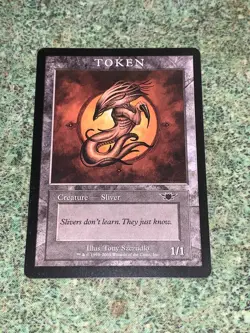MTG 1x Player Rewards Promo colorless Legions NM Sliver Token - Image 2