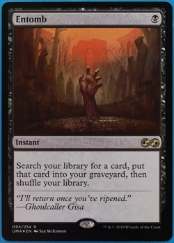 Entomb FOIL Ultimate Masters NM Black Rare MAGIC MTG CARD (ID# 504503) ABUGames - Image 1
