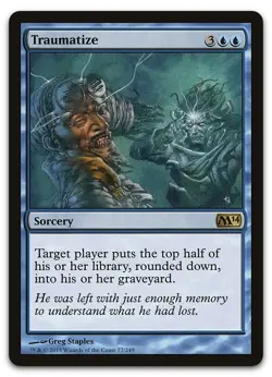 Traumatize #77 (LP) Magic 2014 M14 Magic MTG - Image 1