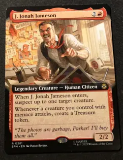 J. Jonah Jameson - Extended Art - SPM - MTG - EN - NM - 0261 - Image 1