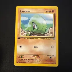 Larvitar 57/75 Neo Discovery 1st Edition Pokemon S358 - Image 1