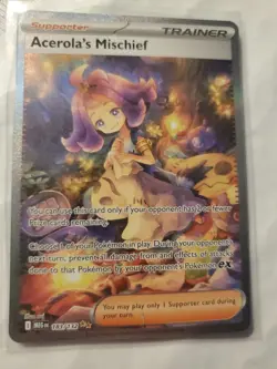 Pokemon Mega Evolution Acerola's Mischief Secret Illustration Rare, #183/132 - Image 1