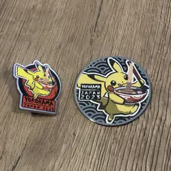 2023 Pokemon World Championship Yokohama Japan Pikachu Pin & Coin - Image 1