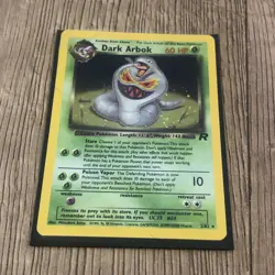 Pokemon: Team Rocket: Unlimited Holofoil Dark Arbok: Moderately Played Condition - Image 2
