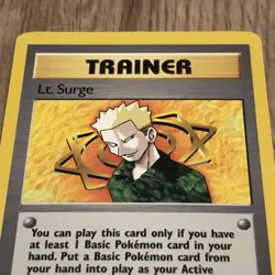 Lt. Surge 101/132 Gym Heroes Trainer Non Holo Rare Pokemon NM/LP - Image 2