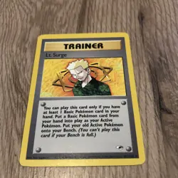 Lt. Surge 101/132 Gym Heroes Trainer Non Holo Rare Pokemon NM/LP - Image 5