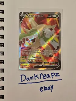 Chesnaught V 171/195 Holo Ultra Rare Pokemon TCG Silver Tempest - Image 1