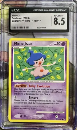 4 Graded Pokemon Cards Galatians Rapidash, Mime Jr., N’s Zorua, Espeon One Price - Image 4