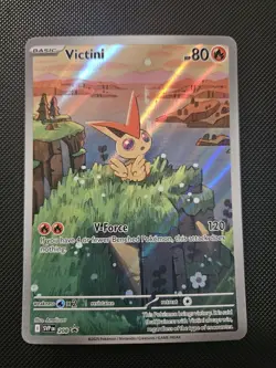 Pokemon Scarlet & Violet Victini 208 Illustration Rare Black Star Promo - Image 1
