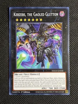 3x YuGiOh! - Kerzebs, the Gaoled Glutton DOOD-EN048 Common 1st Edition Near Mint - Image 2