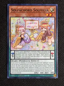 3x YuGiOh! - Solfachord Solfegia DOOD-EN020 Common 1st Edition Near Mint - Image 2