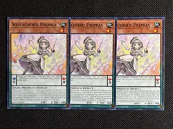 3x YuGiOh! - Solfachord Primoa DOOD-EN021 Common 1st Edition Near Mint - Image 1
